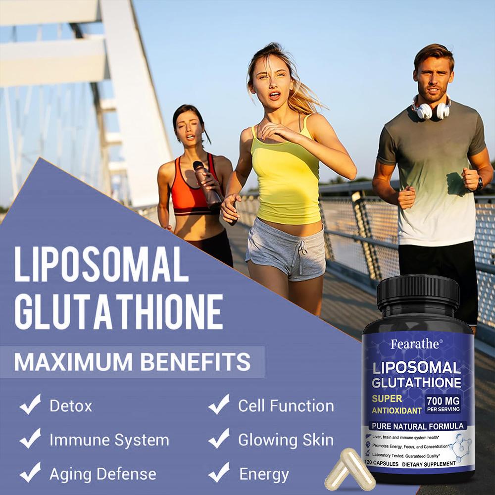 Liposomal Glutathione Capsules 700mg Per Serving, Phospholipid Complex, 120 Vegetarian Capsules, Dietary Supplement