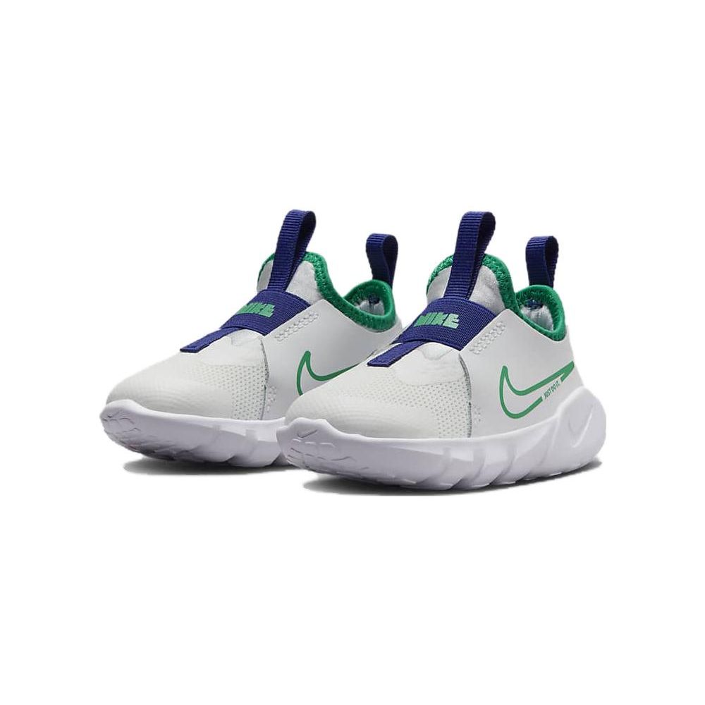 Nike Flex Runner 2 TD White Stadium Green Детские кроссовки Summit-White Pure-Platinum Deep-Royal-Blue DJ6039-102