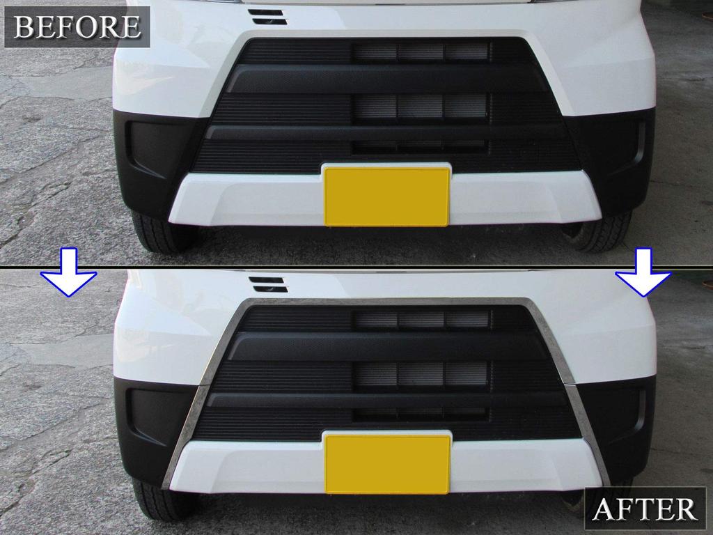 BRIGHTZ Atrai Wagon S321G S331G Late Model Super Mirror Stainless Steel Plated Surround Grille Moulding 5PC Bumper Moulding S321 S331 321 331 Atrai