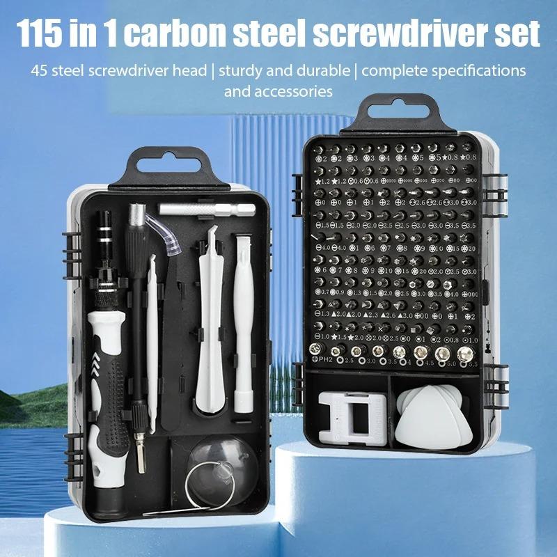 Precision Screwdriver Set 115 in 1 Electronic Repair Hand Tools Micro Magnetic Drill Bits for PC Mac DIY Game Console