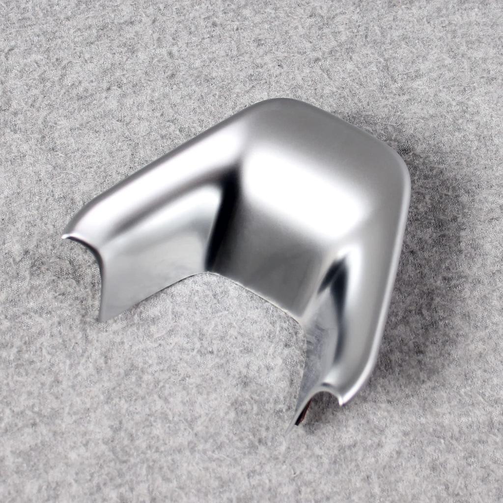 RUIQ Toyota Sienta (10 Series) Interior Steering Garnish, Handle Frame, Piano Black, Designed Exclusively for the Toyota Sienta (Satin Silver)