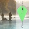 Рыболовная клипса Вращающийся вертлюг Компактный дизайн Портативный Легко устанавливается Светящаяся треугольная пластина Рыболовные аксессуары