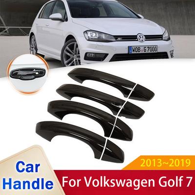 Для Volkswagen VW Golf 7 Mk7 2013 ~ глянцевый черный умный чехол для дверной ручки, наклейки, отделка, защитные аксессуары для автомобиля 2014