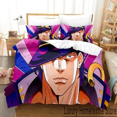 Аниме JoJos Bizarre Adventure Постельное белье Пододеяльник Постельный комплект Одеяло Чехол Наволочка Одеяло King Queen Size Мальчики Взрослые