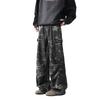 Осень и зима Новые американские джинсы High Street Washed Light Color для мужчин и женщин Прямые слегка расклешенные свободные широкие брюки
