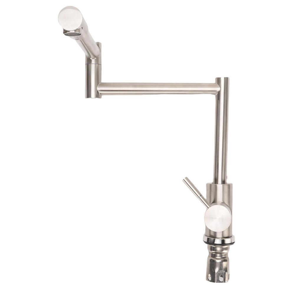 Pot Filler Folding Faucet Foldable Swing Arm Stove Pot Filling Kitchen Faucet 304 Stainless Steel