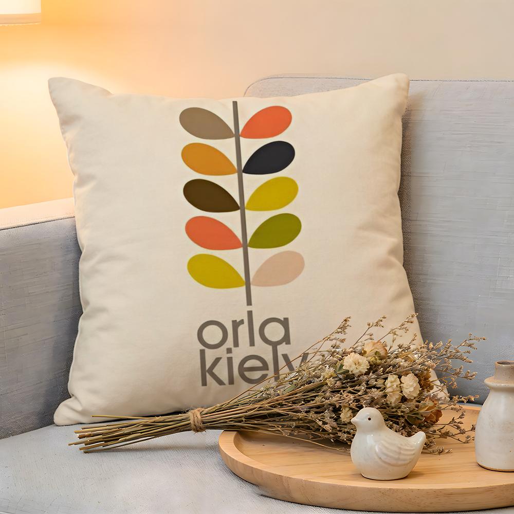 Cushion Cover Linen SkinFriendly Soft Decorative Case for Sofa Home Decor Fashion Art OOrla Kiely Flower Pillow cover