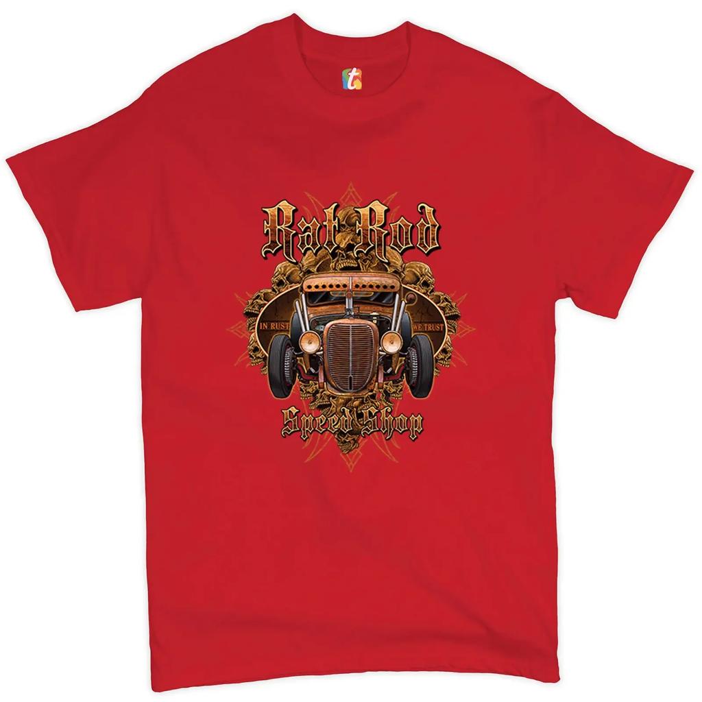 Rat Rod In Rust We Trust Retro Hot Rod Route 66 Old School TShirt Summer Cotton ONeck Short Sleeve Mens T Shirt New S3XL