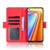 Realme 7 Flip Case, Card Slot, Red
