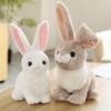 Easter Gift Soft Plush Rabbit Toy Stuffed with PP Cotton Eco-Friendly Lifelike White Stress Relief Plush Animal Stuffed Toys