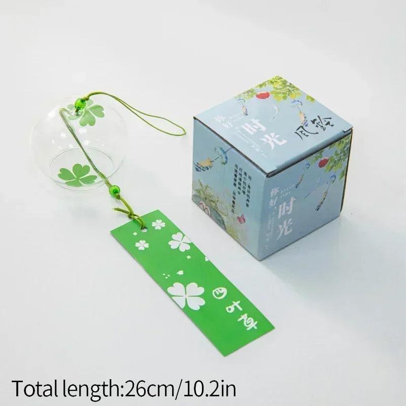 Japanese Wind Chime Handmade Sakura Wind Chimes Garden Decoration Outdoor Glass Furin Wall Hanging Home Decor Small Wind Bells