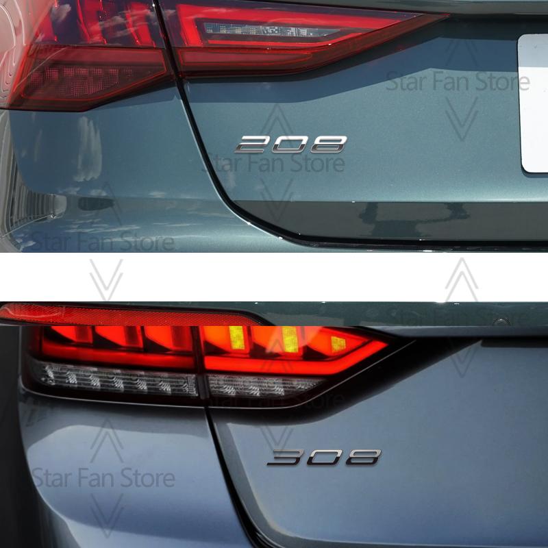 Metal For New Peugeot 308 208 508 Logo Badge 3D Stickers Fender Emblem Decal Auto Accessories Letter Decoration Car Styling