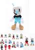 Premium 2 Pieces Set Of 10 Inch Cuphead And Mugman Plush Toys With Cozy Mecup And Brocup Designs