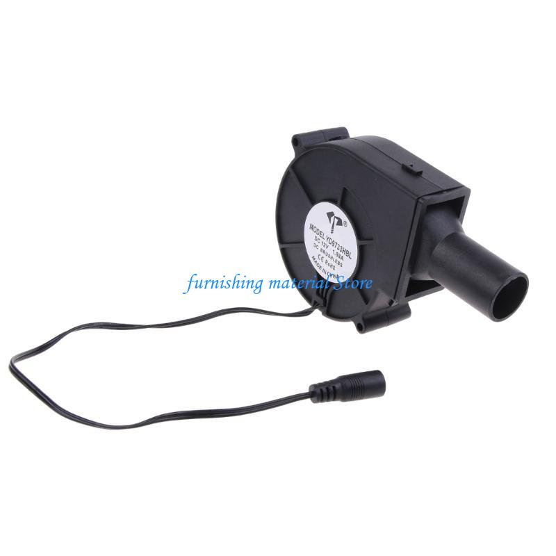 Y5GD 9733 12V Air Blower Low Noise Stove Barbecue Stove Fan Multifunctional Household BBQ Tool for Heating Stove Grill