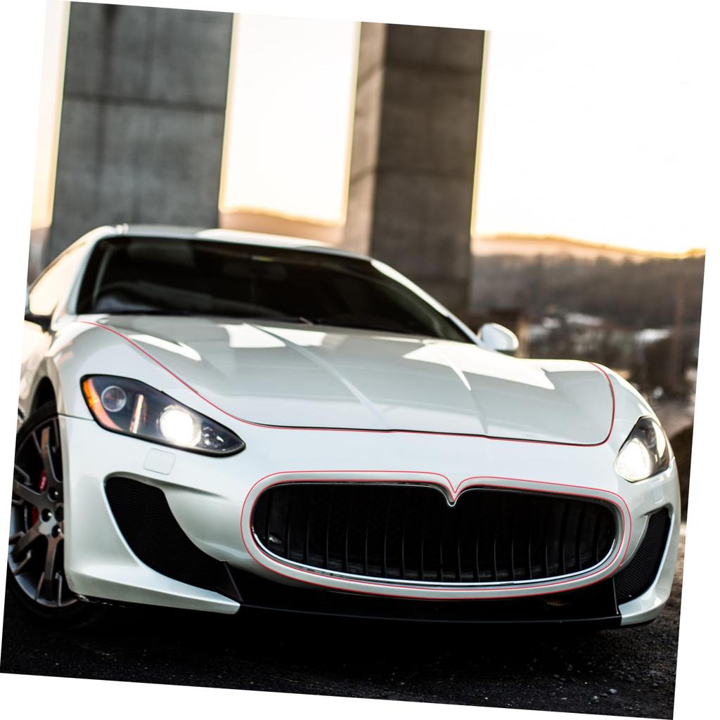 Lurrose 1 Roll Car Decoration Strip Red Pinstripe Tape Auto Trim Adhesive Colored Tape