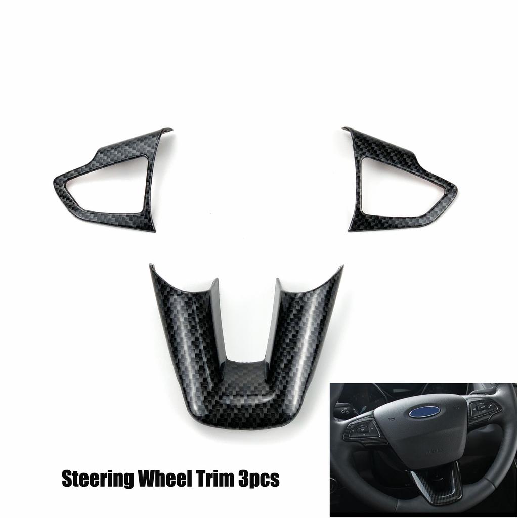 Автомобильный Стайлинг, подстаканник на панели передач, дверная ручка, вентиляционное отверстие на руле, декоративный чехол для Ford Focus 3 mk3