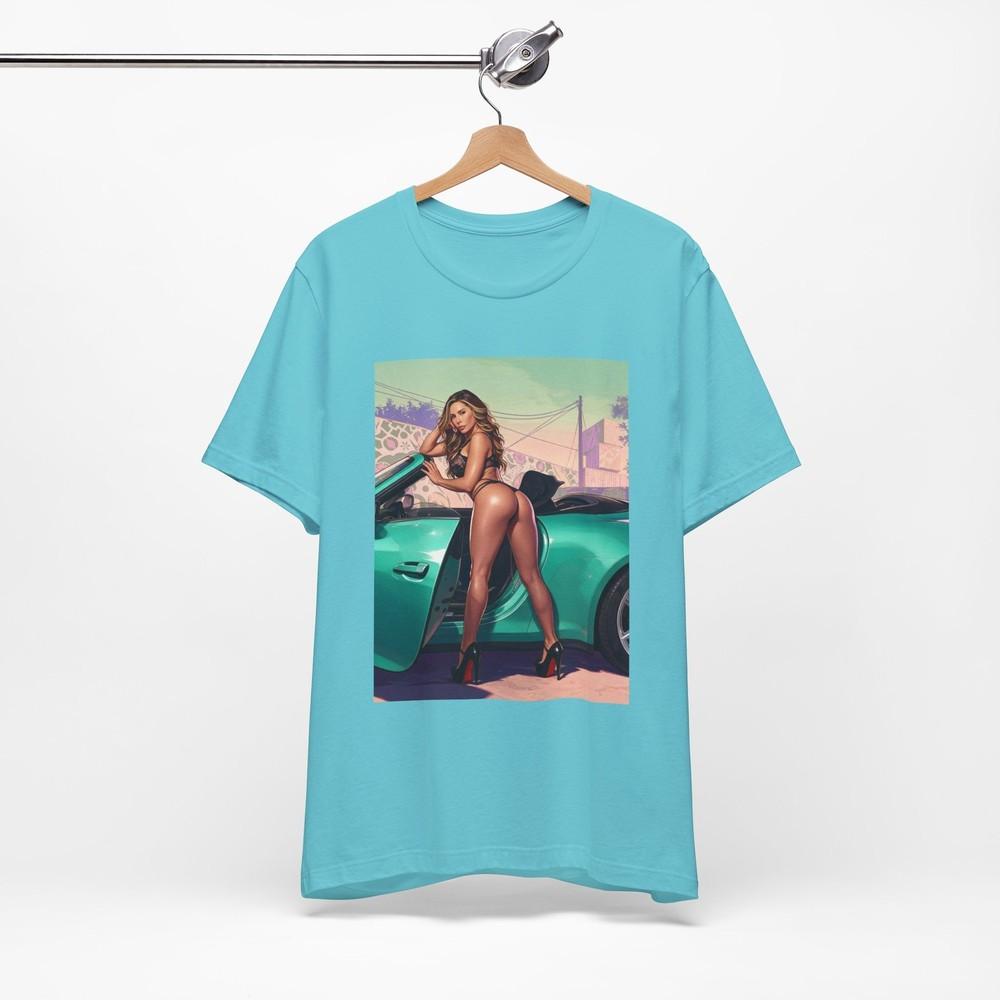 Madison Ivy Bikini Pinup T-Shirt | GTA 6 Graphic Streetwear Print Tee
