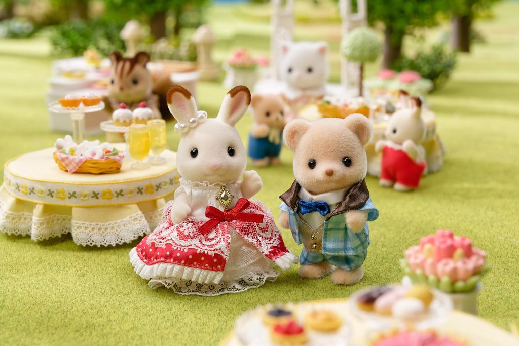 Sylvanian Families Doll Friends ST Mark Сертификация Возраст Игрушка Кукольный домик Sylvanian Families EPOCH [Юбилей -Flare & Theo-] C-76 3+
