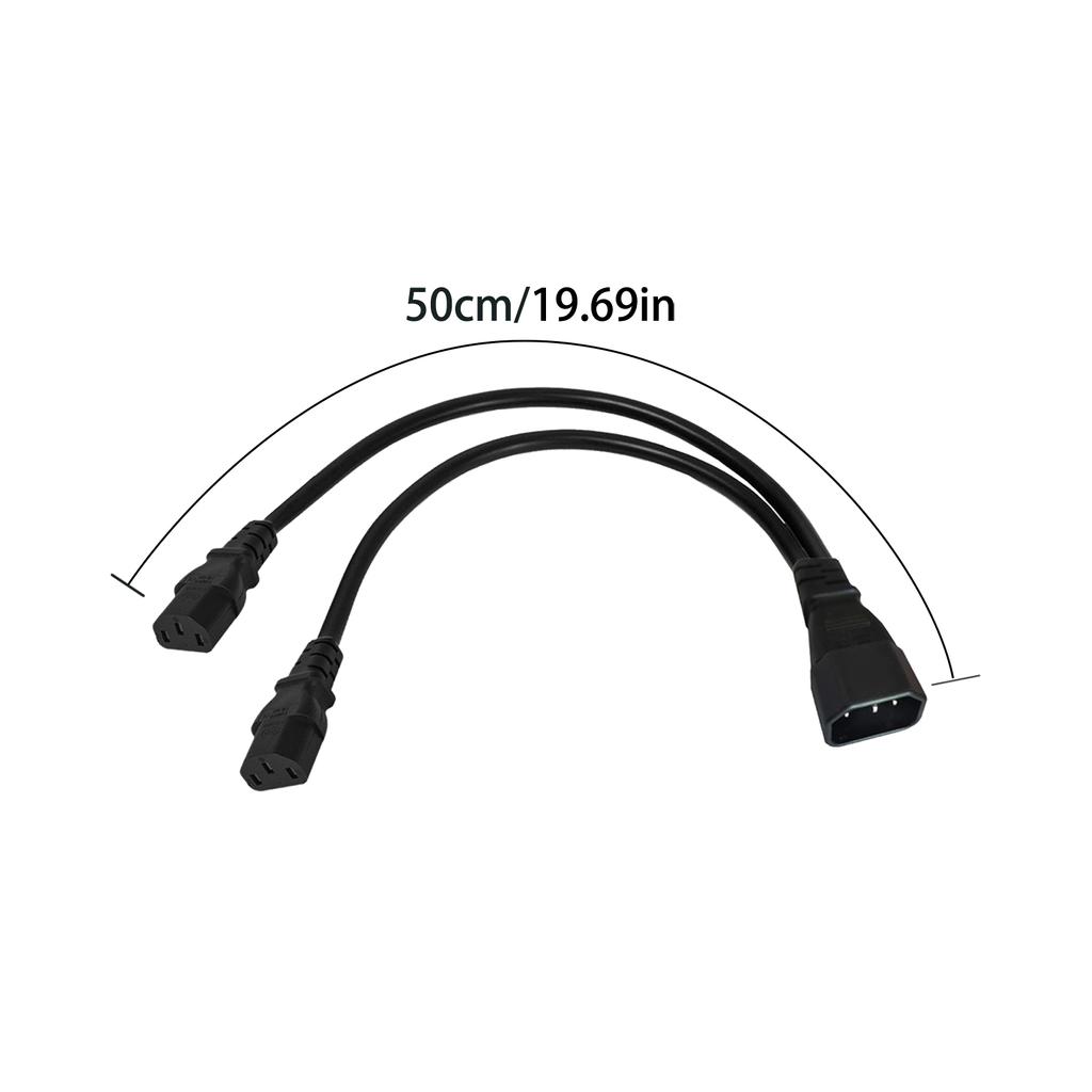 Разветвитель C14 на 2x C13 C14 «папа» на C13 «мама» Кабель-адаптер разветвителя питания Шнур IEC320 Штекер C14 «папа» на C13 «мама»