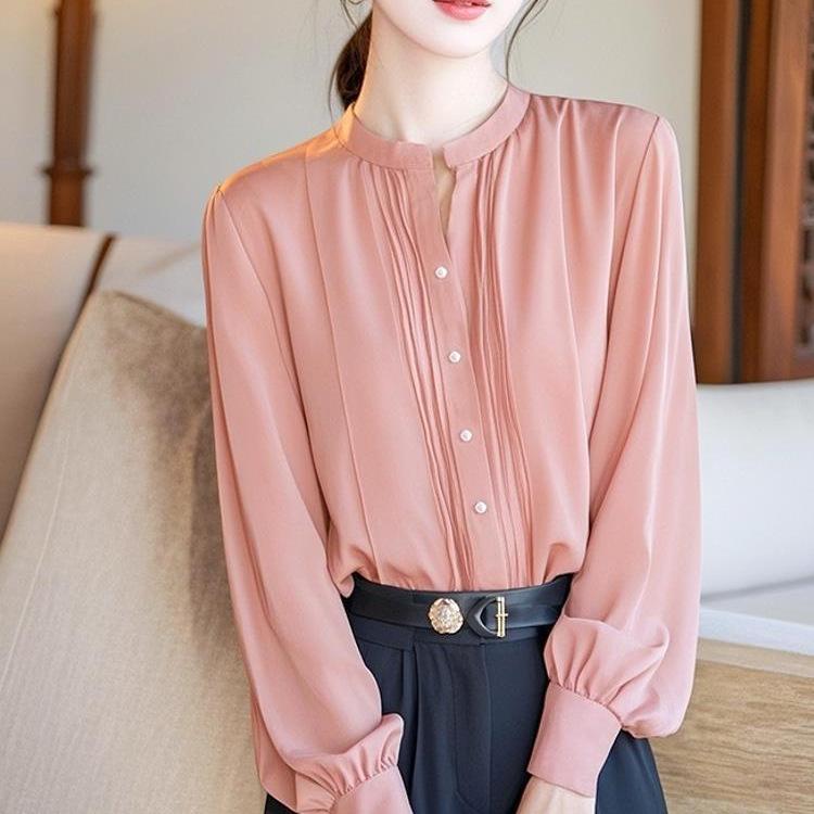 Chiffon Long Sleeve Women's Blouse - Early Autumn 2025 Chic, Trendy Design