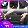 BAGW4 2026 Car Sticker Car Seat Gap Storage Box Leather Crevice Side Pocket Wallet For BMW E90 E91 E60 E61 F10 F07 E63 E64 F12 F13 G30