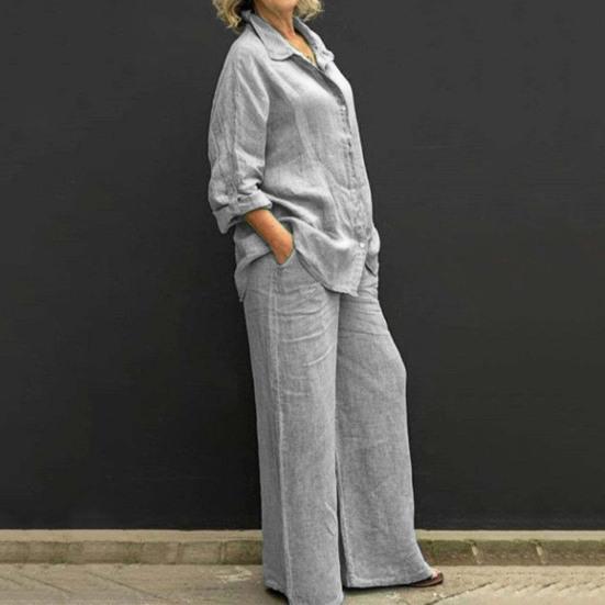 Модная блузка, брючный костюм, легкий повседневный карман