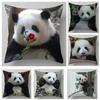 Наволочка для дома, квадратная, офисная, декоративная, наволочка для подушки, милый узор панды, украшение