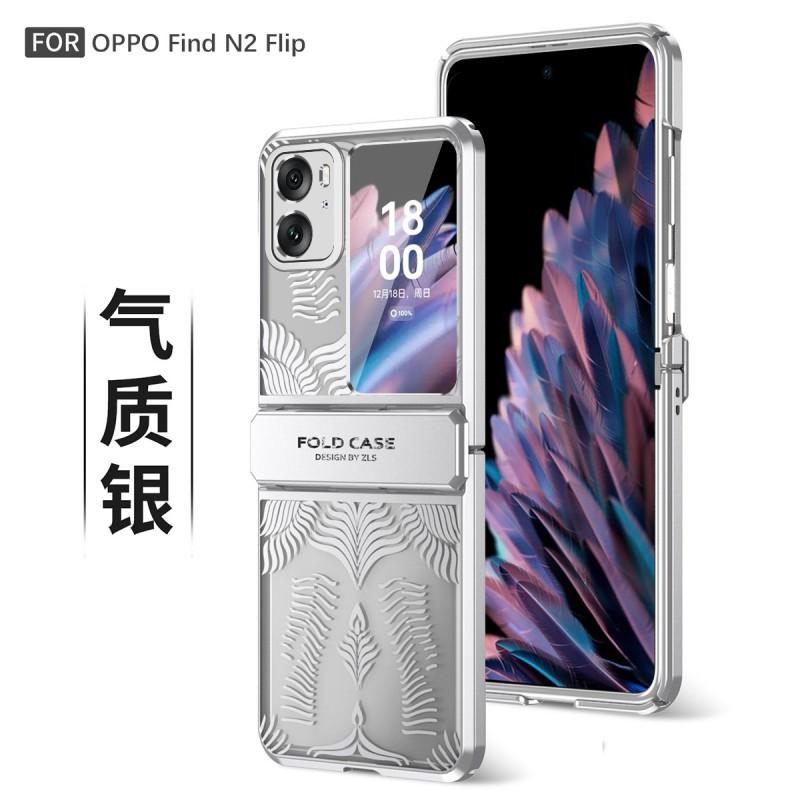 OPPO Find N2 Flip Full Coverage Protective Case With Electroplated Smooth Hinge Cover Anti-Scratch Drop Proof PC Shell