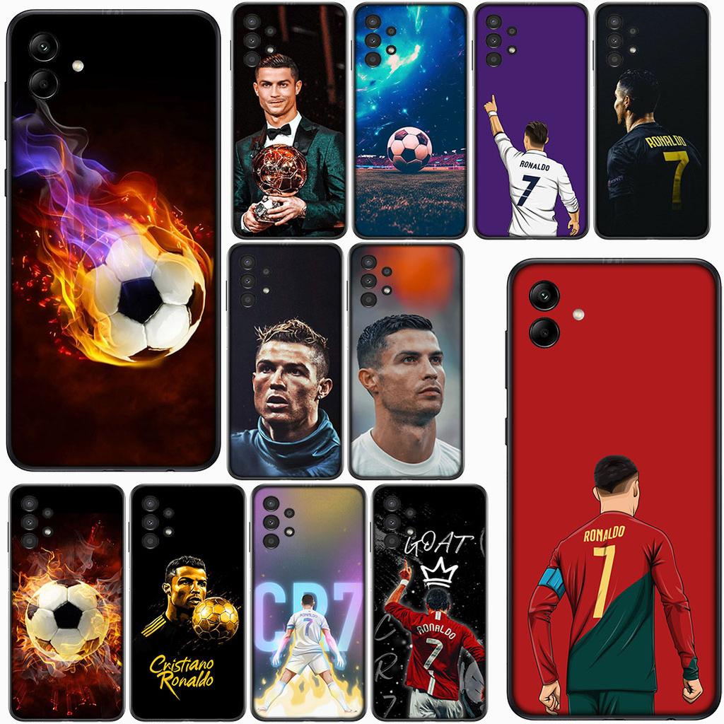 for Samsung Galaxy S22 S21 S20 Fe Ultra S9 Plus + A13 A22 M21 M31 M55 M15 Phone Case Soccer No 7 Star Football No7 Wallpaper