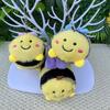 1 Piece Bag Pendant Cute Little Bee Doll Plush Toy Keychain Children'S Backpack Accessories Holiday Gifts