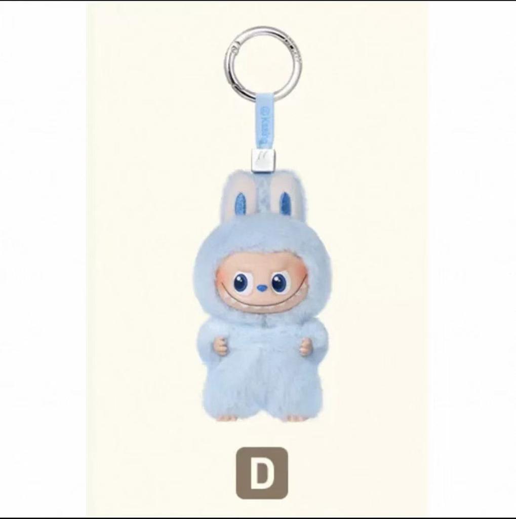 Labubu New 4th Generation Mini Edition Vinyl-Face Plush Doll Blind Box Backpack Accessory Keychain Christmas Gift Children's Hand Puppet Toy