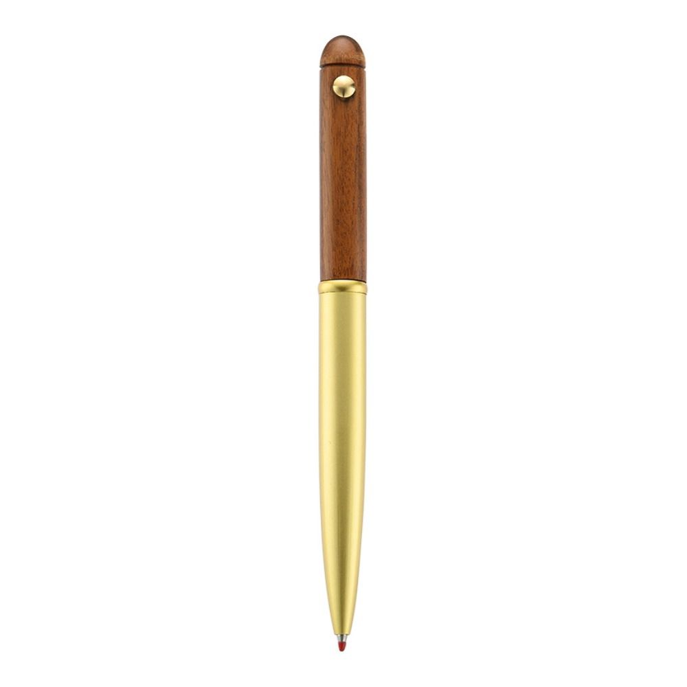 Retractable Wooden Ballpoint Pen Smooth Writing Calligraphy Ballpoint Pen Roller Ball Pens School
