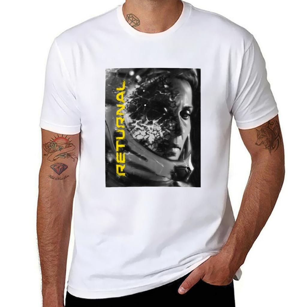 Returnal Game Art Tshirt Plus Size Workout Short Sleeve Top