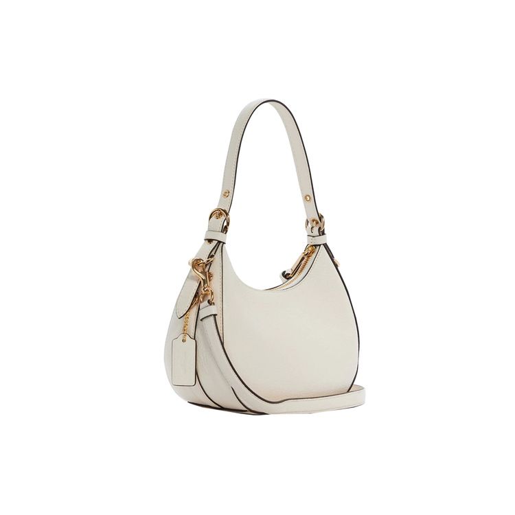 Coach Kleo 21 Classic Solid Color Zipper Closure Leather Tote Crossbody Shoulder Bag Women bags White C6807-IMCHK