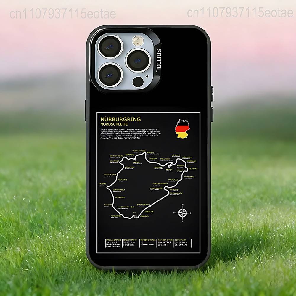 N-Nurburgring Sport Car  Phone Case For iPhone 17,16,15,14,13,12,11,Pro,Max,Plus,E,Air,Mini Black IMD Cover