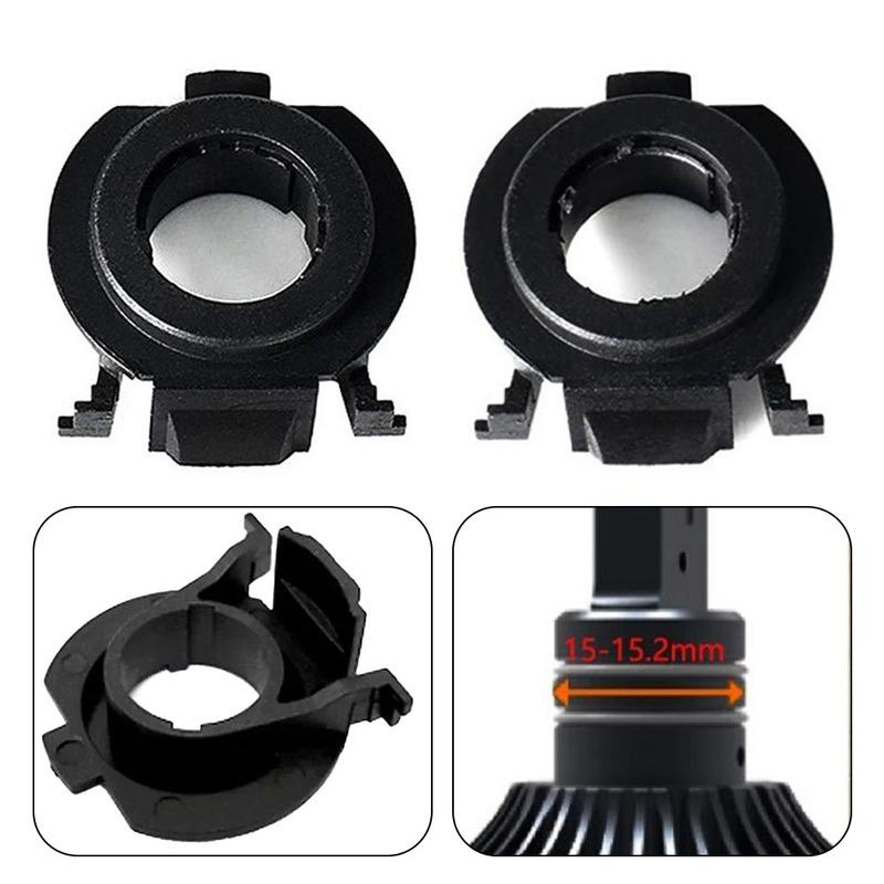 2pcs Car H7 LED Bulbs Adapter Holder Base For Focus 3 MK3 For Fiat 500 For Opel 15 16 17 Auto Headlamp Socket Holder Base
