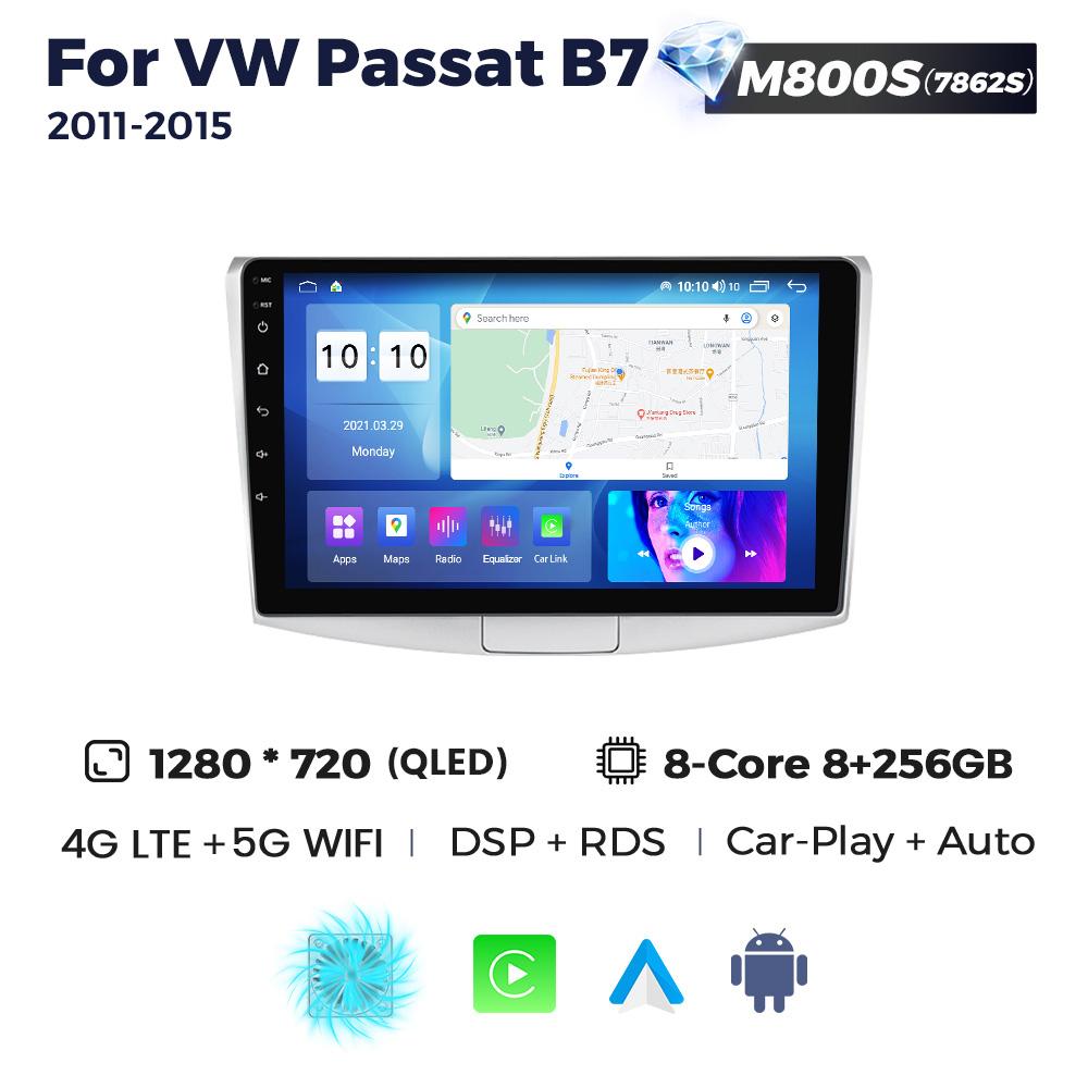 Navifly GPS Android All In One Car Radio для Volkswagen VW Passat B6 B7 CC Magotan 2011-2015 Мультимедийный проигрыватель 2 Din Головное устройство