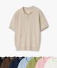POLYGRAM Boucle Open Collar Half Knit - 8 Colors (Type B)