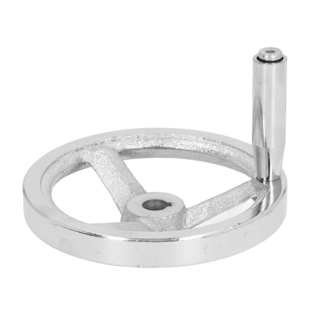 Round Shape Cast Iron Handwheel Cast Iron Material Hand Wheel with Handle  For Lathe