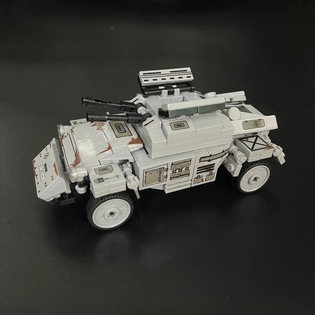 606 шт. РСЗО/01 и 37-мм противотанковая пушка Pak35/36 Серия военной техники Второй мировой войны Танковые строительные блоки Кирпичики Набор моделей Игрушки для детей Подарки