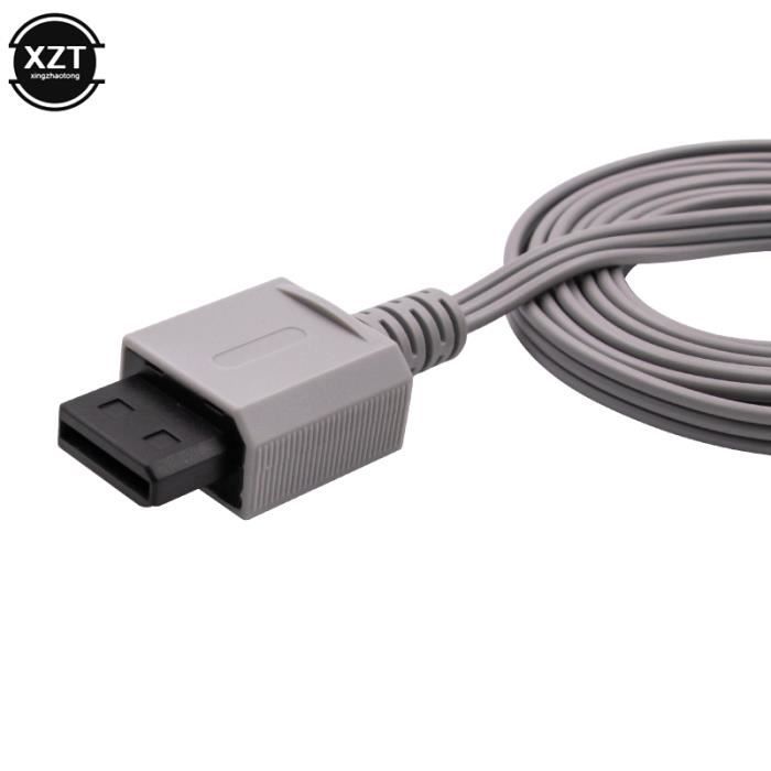 Câble AV Composite - Nintendo - Wii - 1.8m - 3 RCA - Plaqué Or 480p
