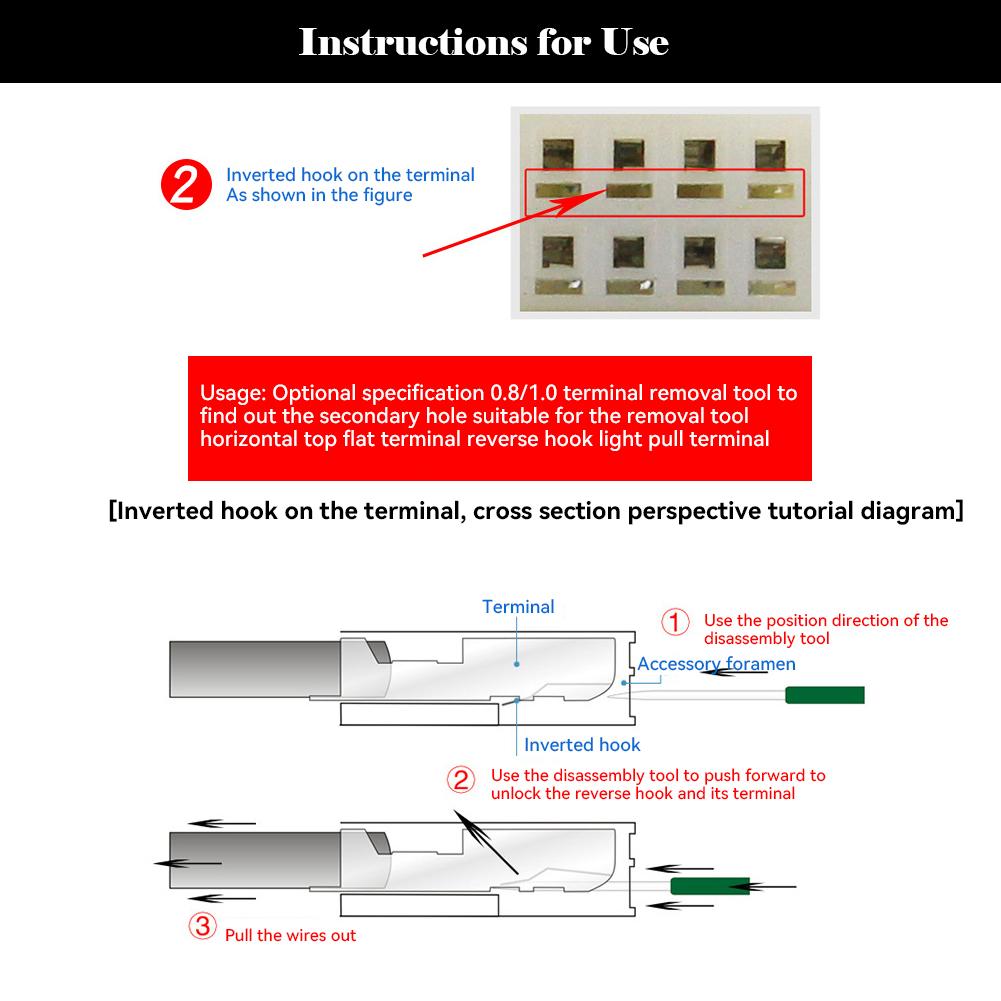 Car Wire Terminal Removal Tool Kit Depinning for Electrical Connector Pin Removal Tools #469961