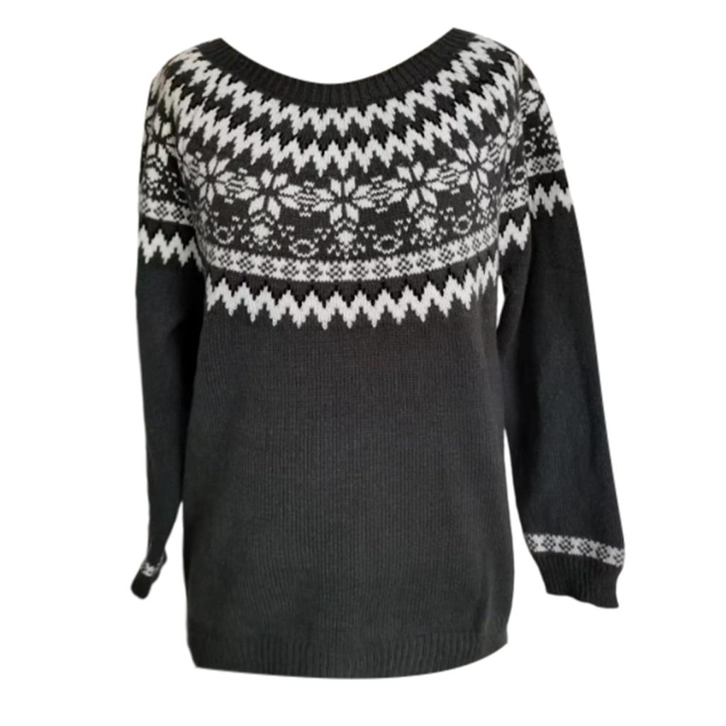 Женский модный свитер, круглый вырез, свободный пуловер, трикотажный свитер с длинными рукавами