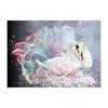 HUACAN 5D DIY Full Drill Diamond Painting Swan Cross Stitch Embroidery Mosaic Kit