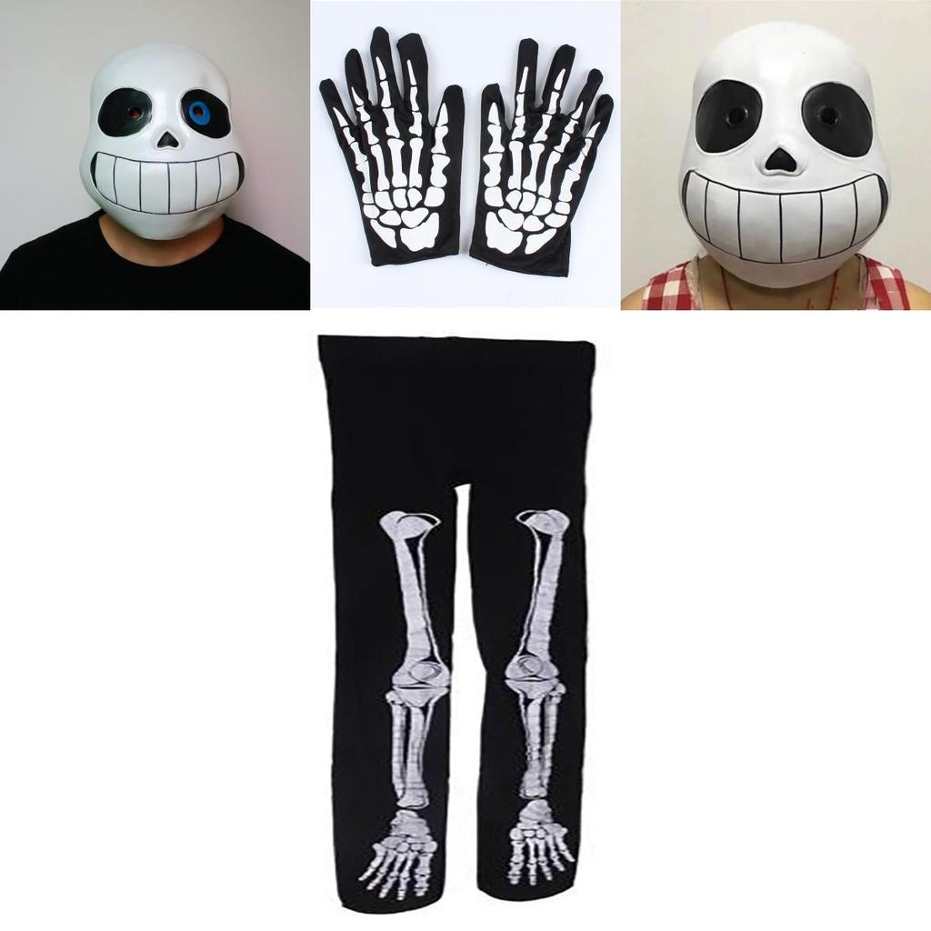 Стильный игровой костюм для косплея Undertale Sans, худи, комплект с перчатками и чулками