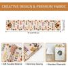 Bonhause Gobble Turkey Thanksgiving Table Runner 13x72 Inch Fall Autumn Maple Leaves Harvest Kitchen Dinning Table Decoration for Indoor Outdoor Home