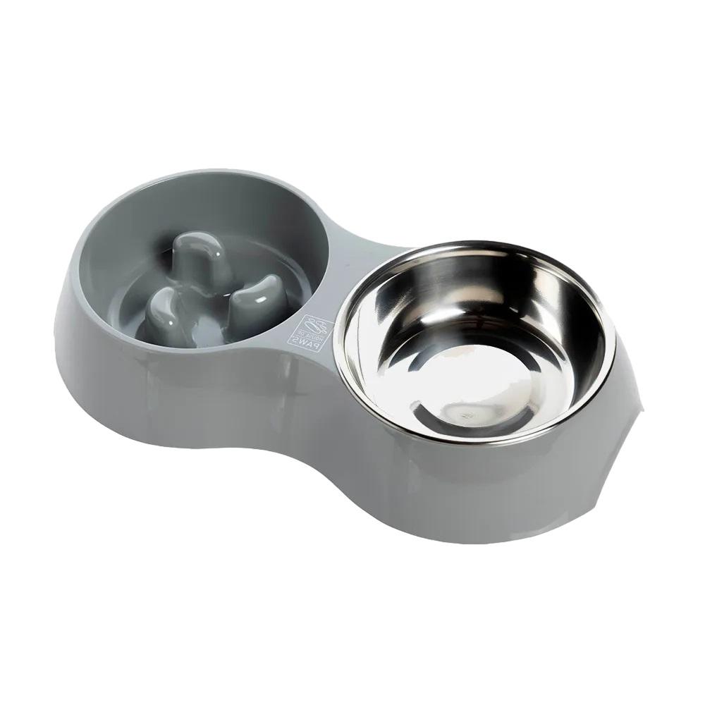 House of Paws Миска двойная для собак Go Slow