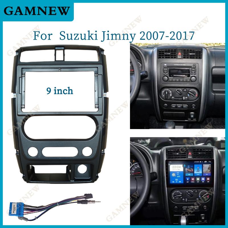 9 Inch Car Frame Fascia Adapter For Suzuki Jimny 2007-2017 Android Radio Dash Fitting Panel Kit