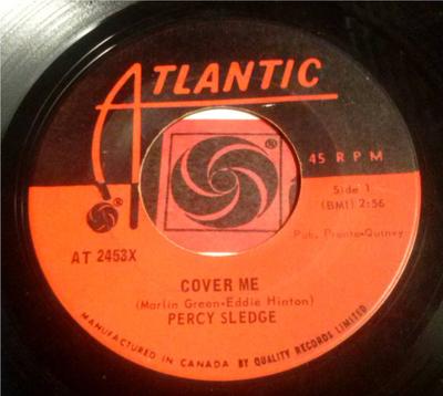 7-дюймовая пластинка PERCY SLEDGE - Cover Me / Behind Every Great Man T AT2453 Atlantic 1967 Канада Soul/Funk Б/у