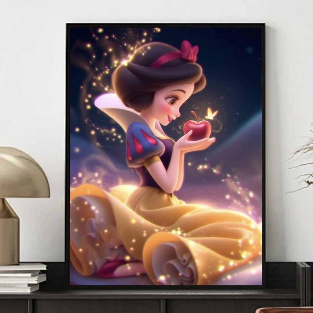 Disney Diamond Paint Art Kit Snow White Red Apple Mosaic Painting Diamond Art Home Room Decor Gift